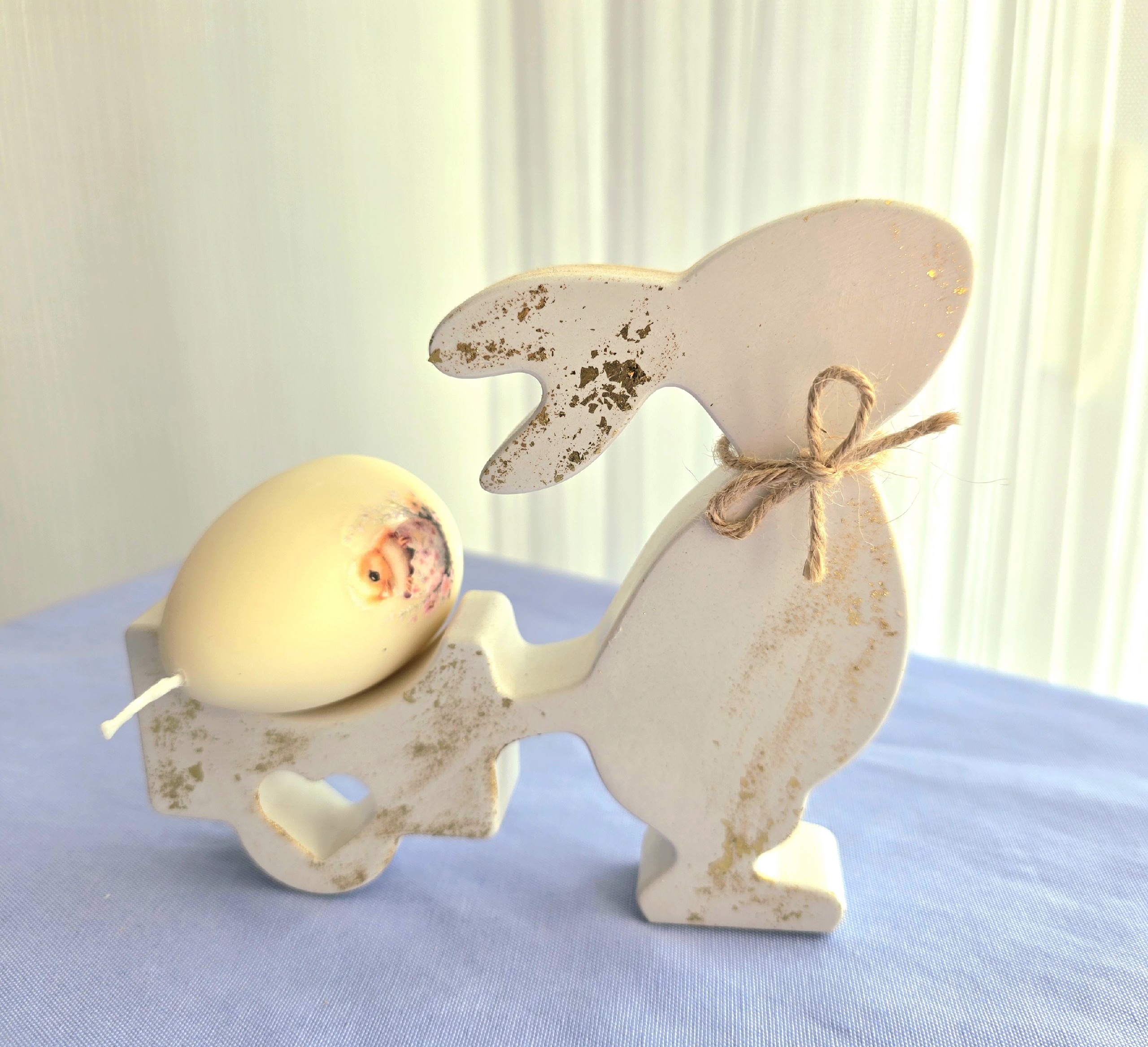Подставка "Зайка с тележкой" 🐇🌞